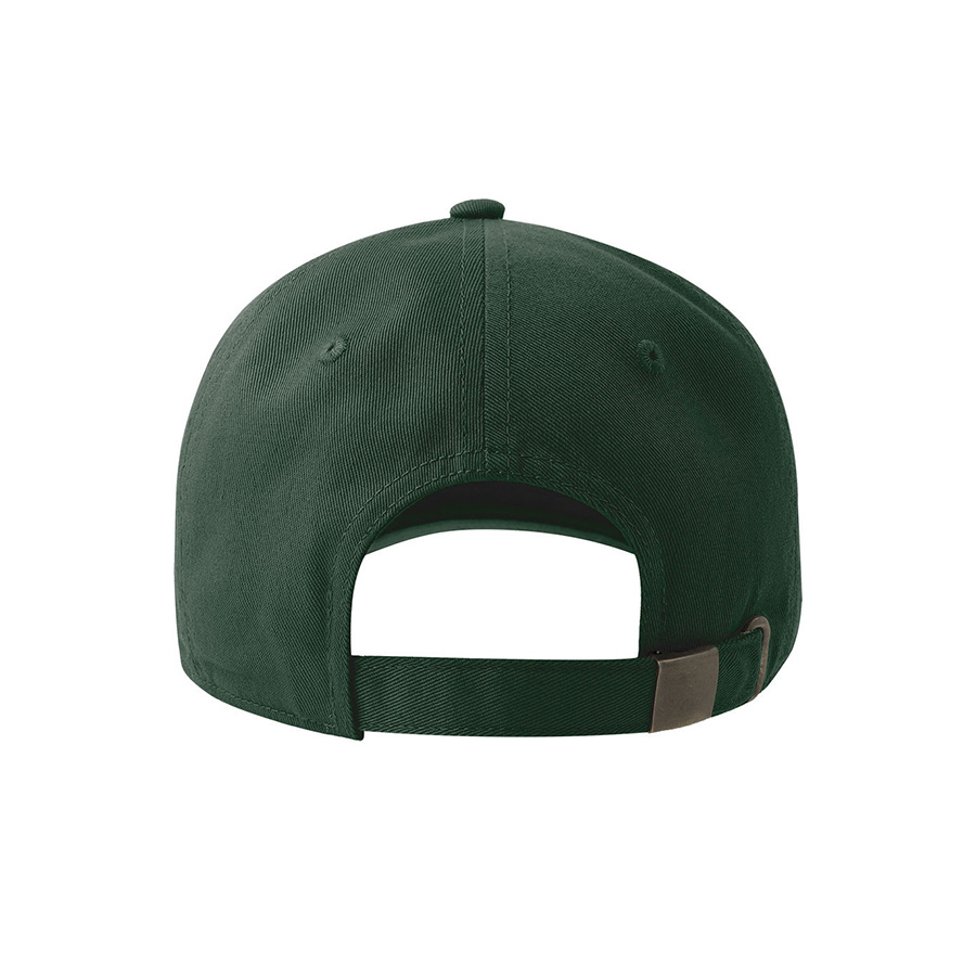 Бейсболка DAD HAT-S, 6 клиньев, металлическая застежка, темно-зелёный-7