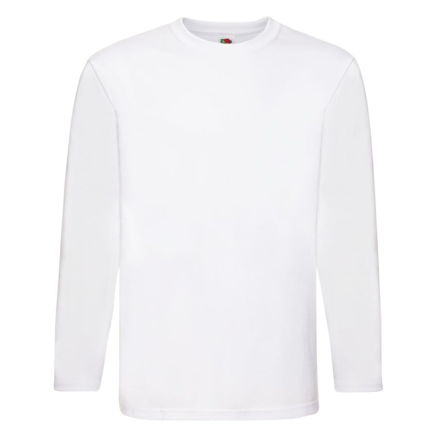 Футболка мужская SUPER PREMIUM LONG SLEEVE 190, белый-0