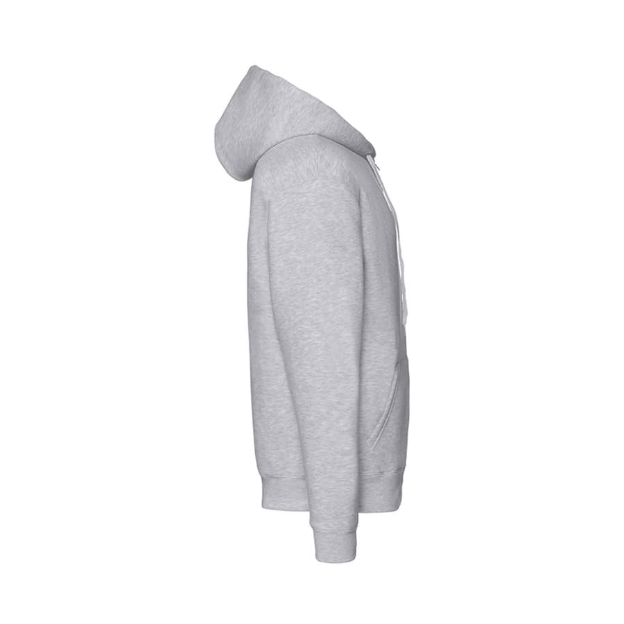 Толстовка с начесом PREMIUM HOODED SWEAT JACKET 280, серый меланж-3