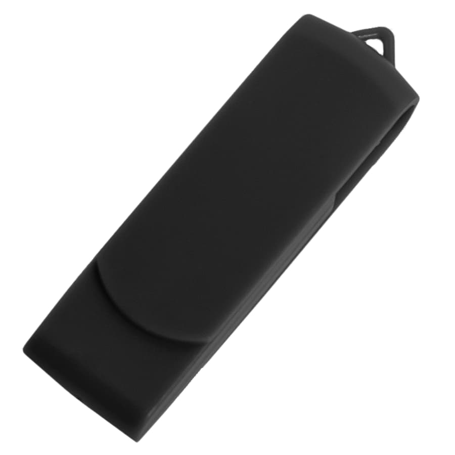 USB flash-карта SWING (8Гб), черный, 6,0х1,8х1,1 см, пластик, черный-1