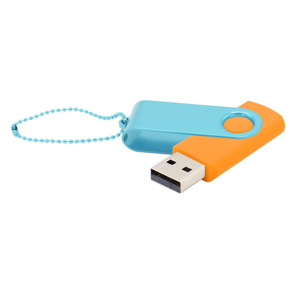 Флешка Designer To Go 2.0 USB 16Gb, Оранжевый/Бирюзовый-0