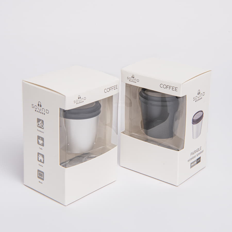 Портативная mini Bluetooth-колонка Sound Burger "Coffee" серебристый, серебряный-5