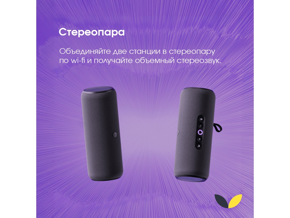 Умная портативная колонка Яндекс Станция Стрит с Алисой, черный (YNDX-00030BLK)-8