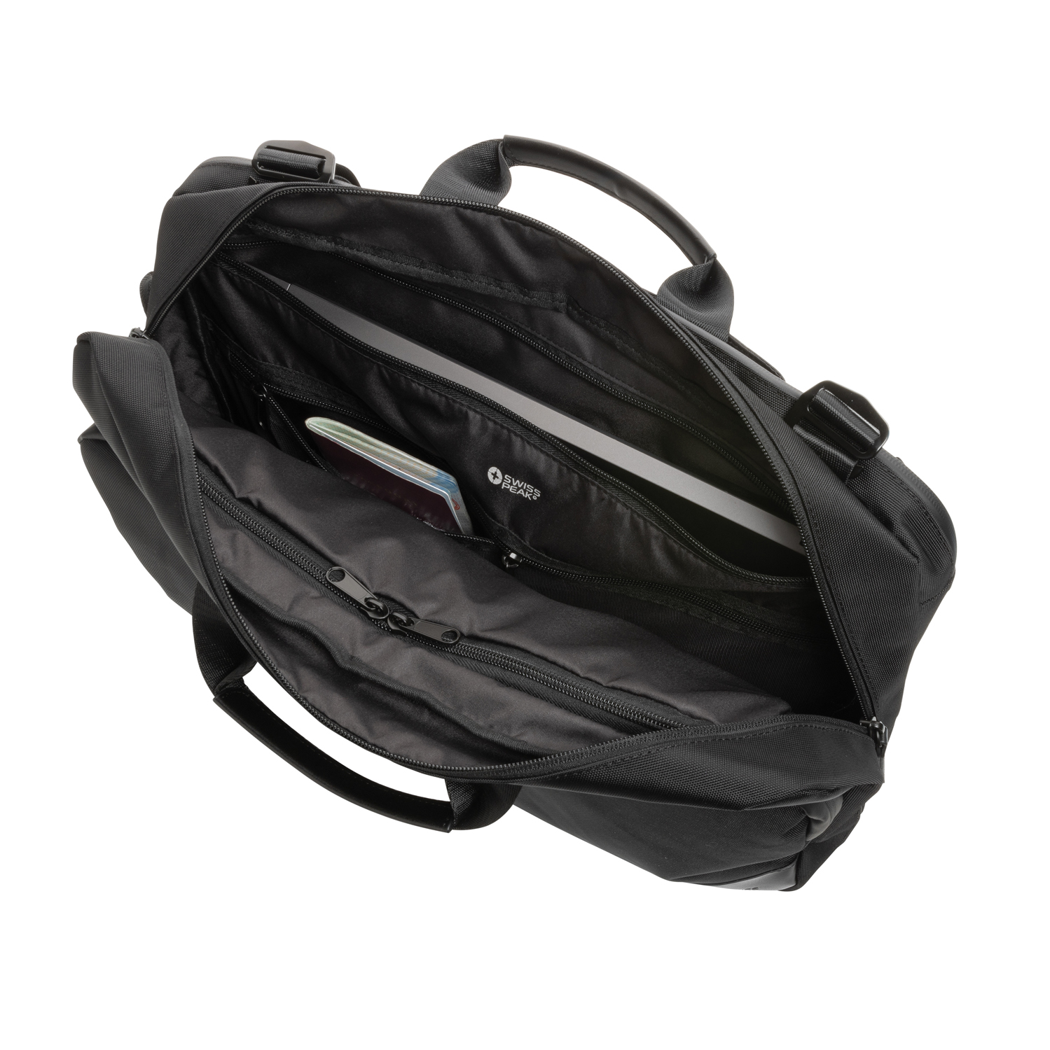 Сумка-рюкзак 2-в-1 для ноутбука Swiss Peak из rPET AWARE™-11