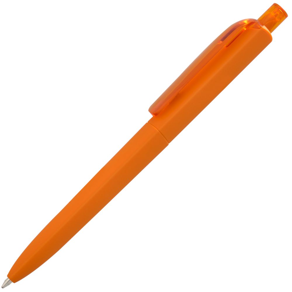 Ручка шариковая Prodir DS8 PRR-T Soft Touch, оранжевая-0