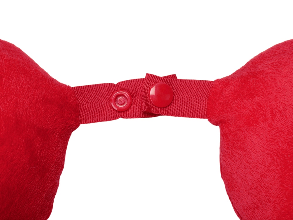 Подушка Basic из микрофибры с эффектом памяти U-shape, красный NEW-4