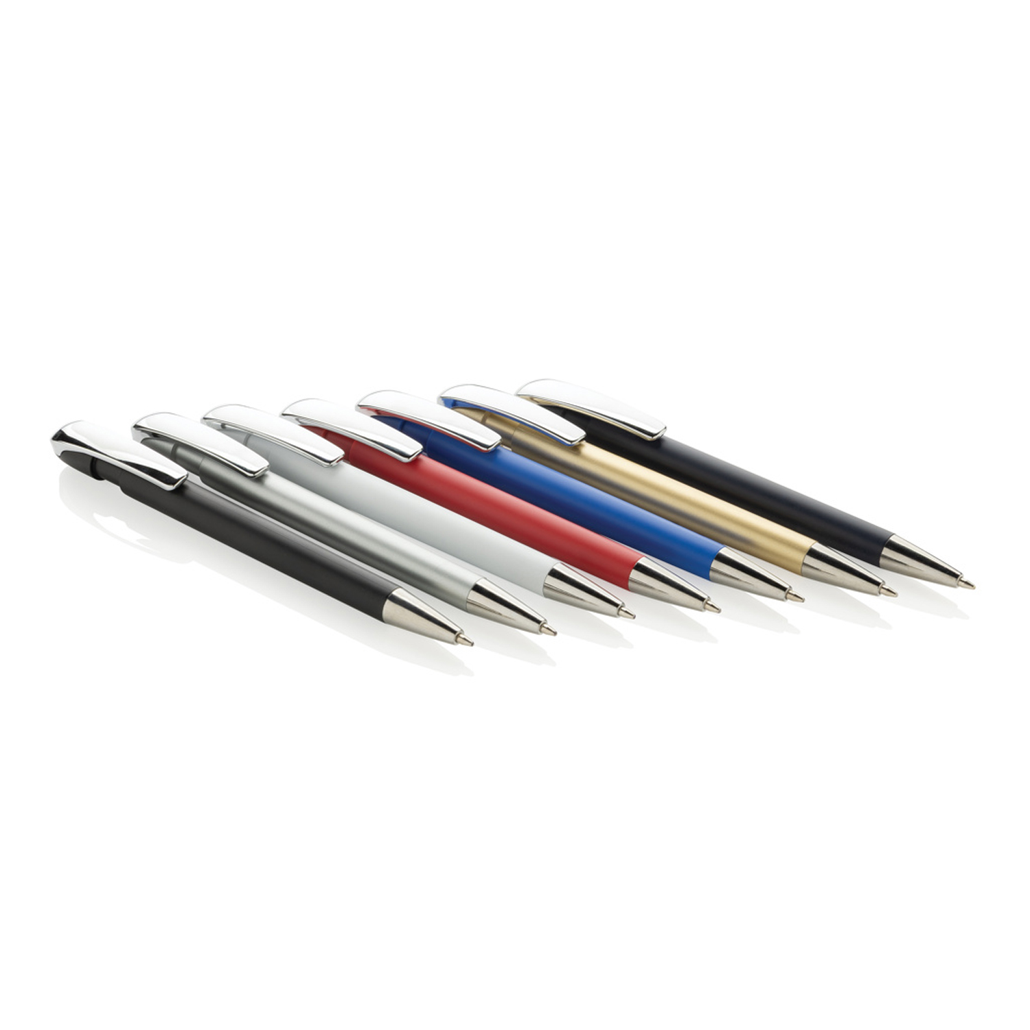 Ручка Glide из переработанного пластика GRS с металлическим клипом-3