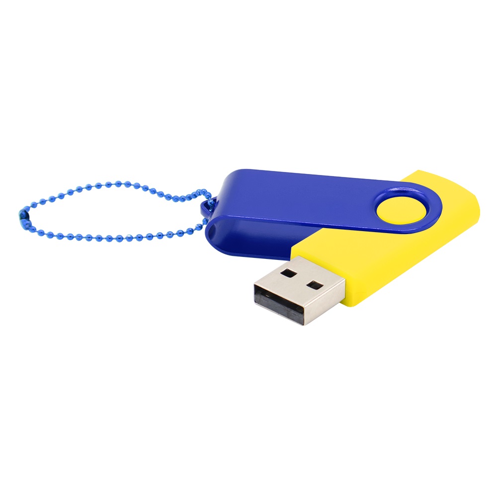 Флешка Designer To Go 2.0 USB 16Gb, Желтый/Синий-0