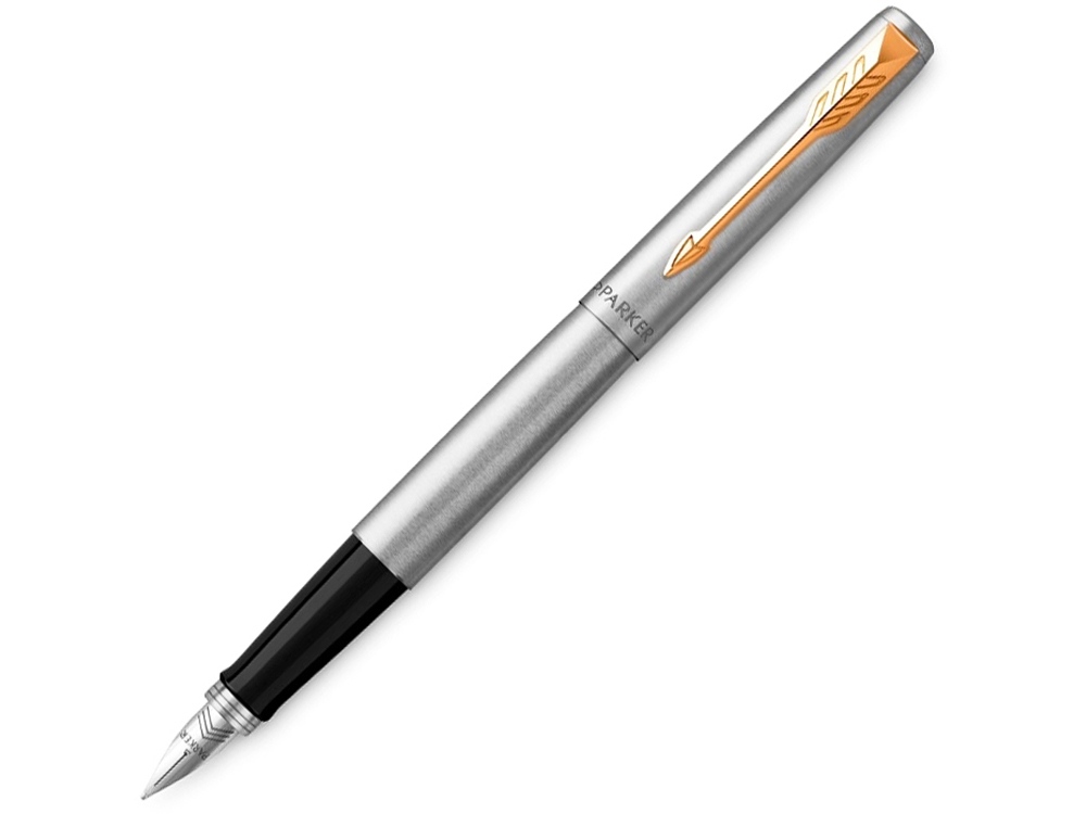 Перьевая ручка Parker Jotter Stainless Steel GT, Mblue-0