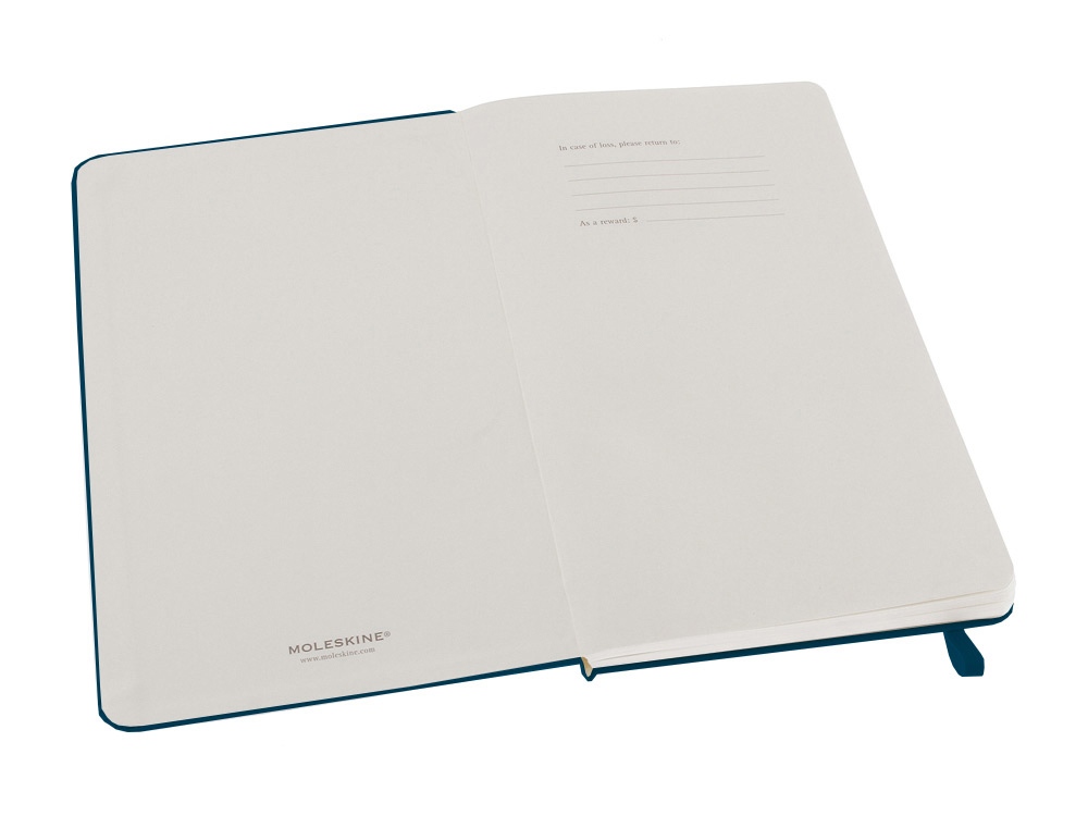 Записная книжка Moleskine Classic (в линейку) в твердой обложке, Large (13х21см), сапфир-1