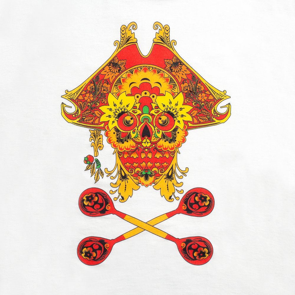 Футболка Yo Ho Hohloma, белая-4