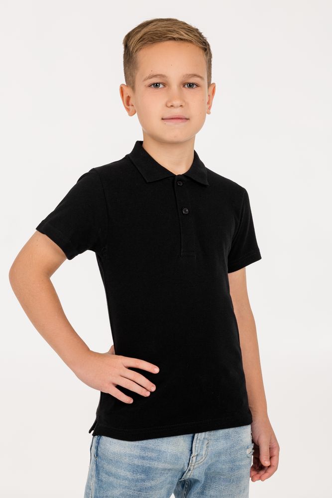 Рубашка поло детская Virma Kids, черная-2