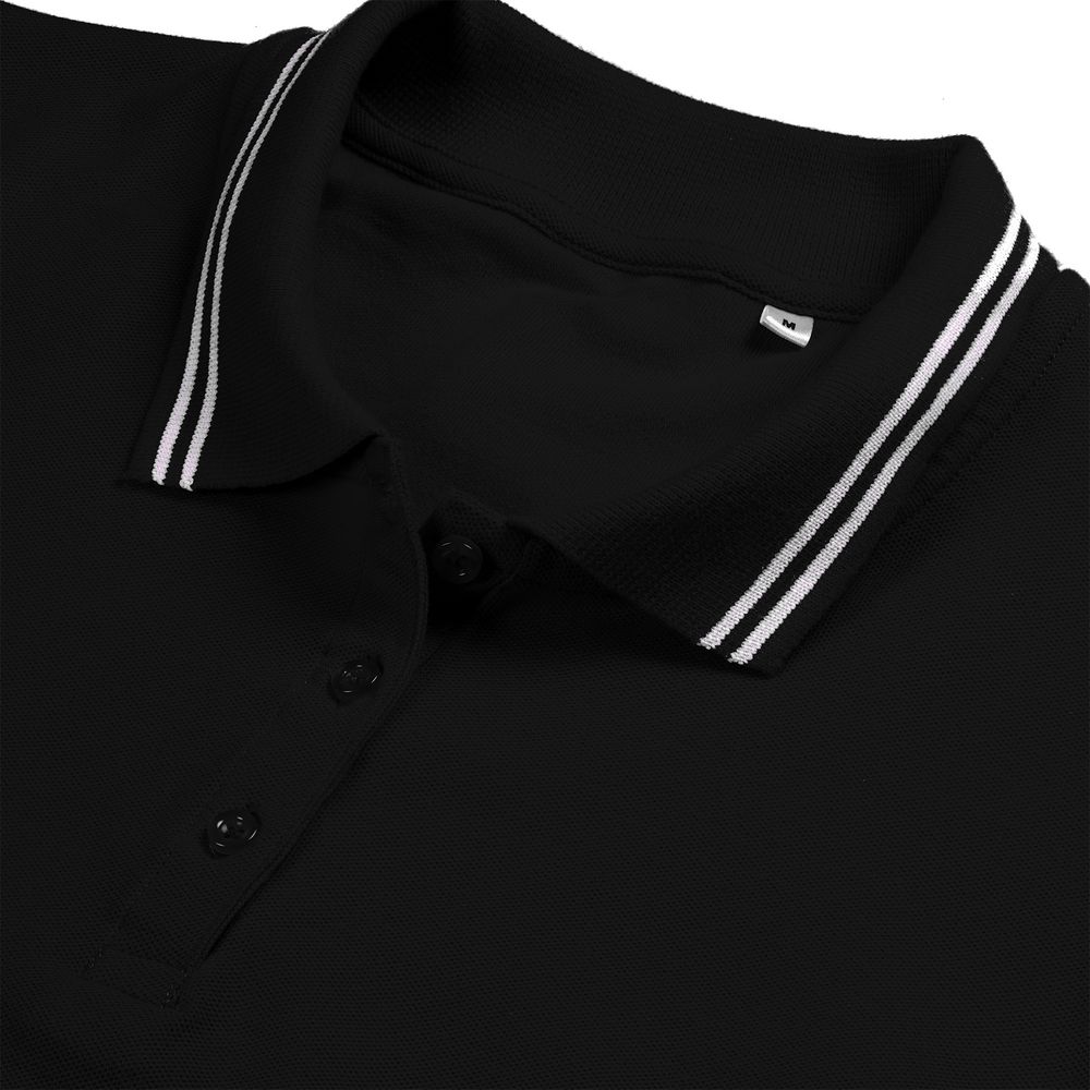 Рубашка поло женская Virma Stripes Lady, черная-3