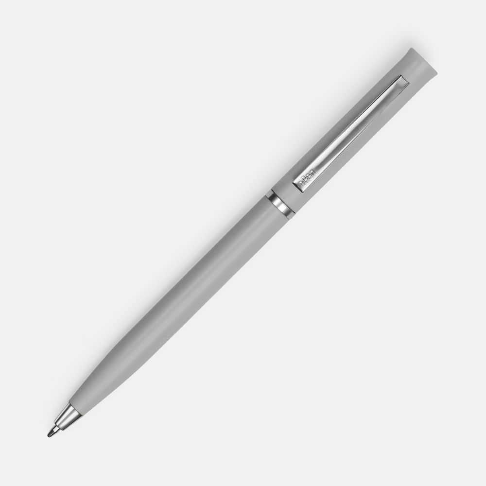Ручка шариковая Euro Chrome, темно-серая-1
