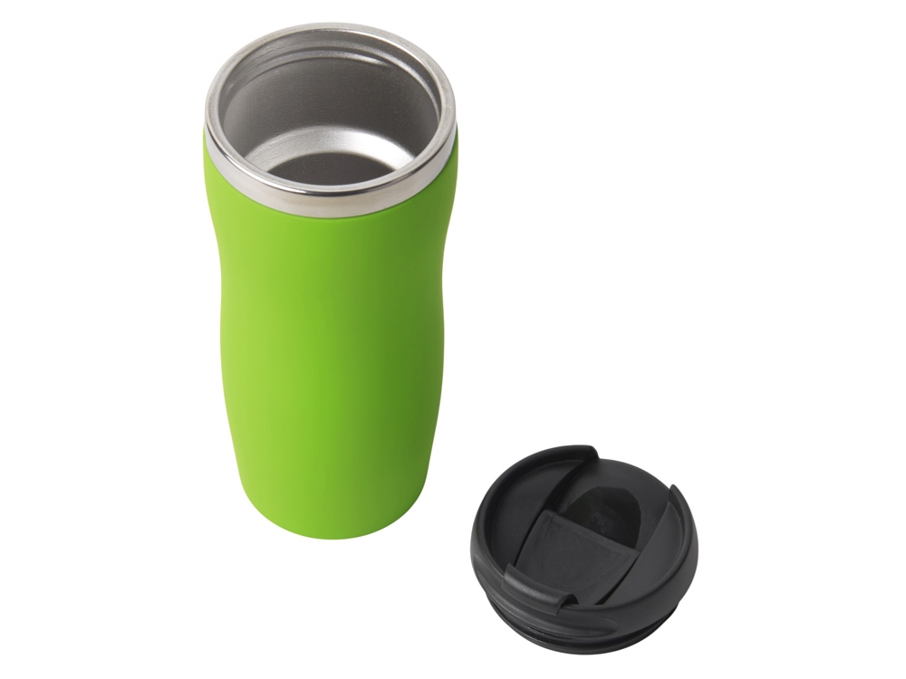 Термокружка Double wall mug C1, soft touch, 350 мл, зеленое яблоко-1