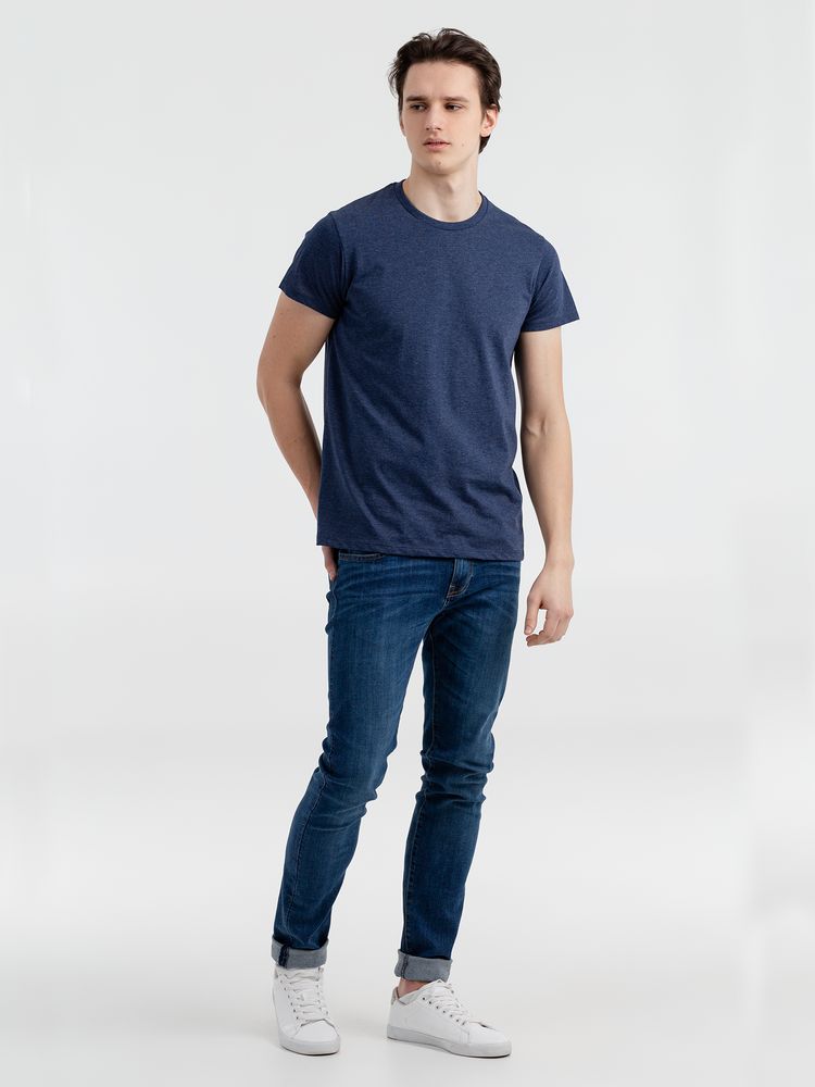 Футболка мужская Regent Fit 150, синий меланж-4
