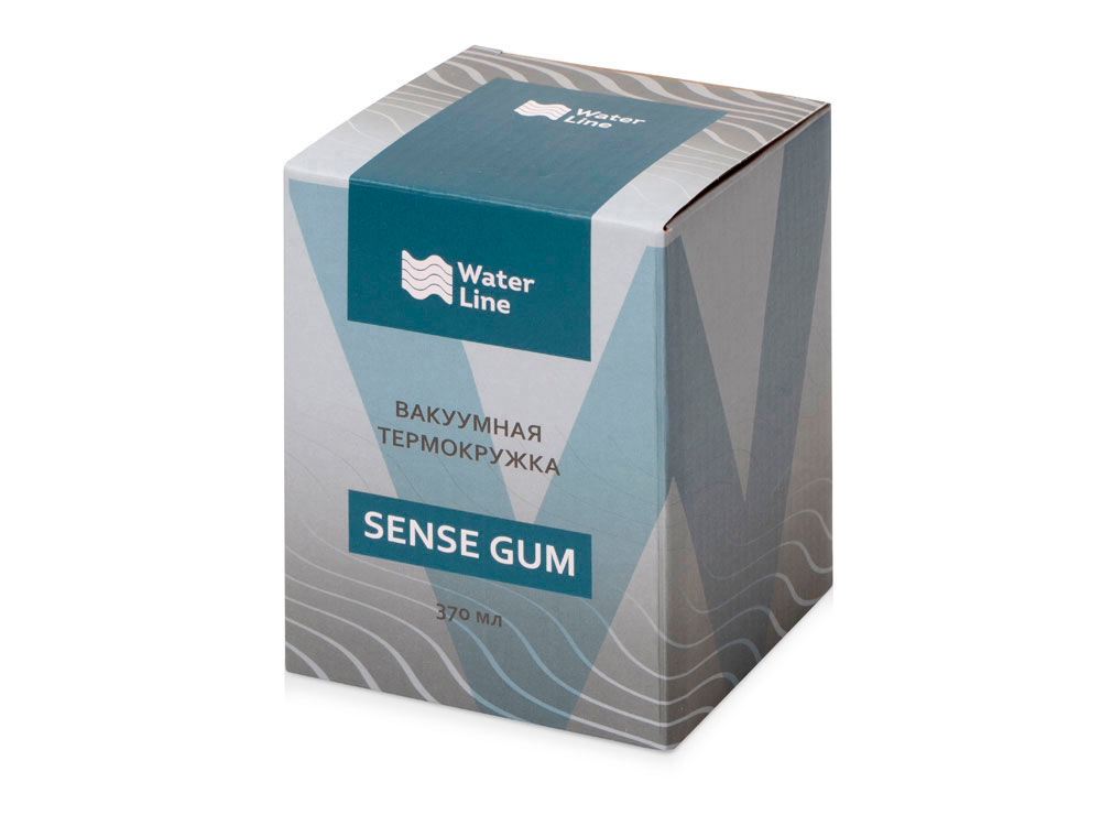 Термокружка Sense Gum, soft-touch, непротекаемая крышка, 370мл, голубой-6
