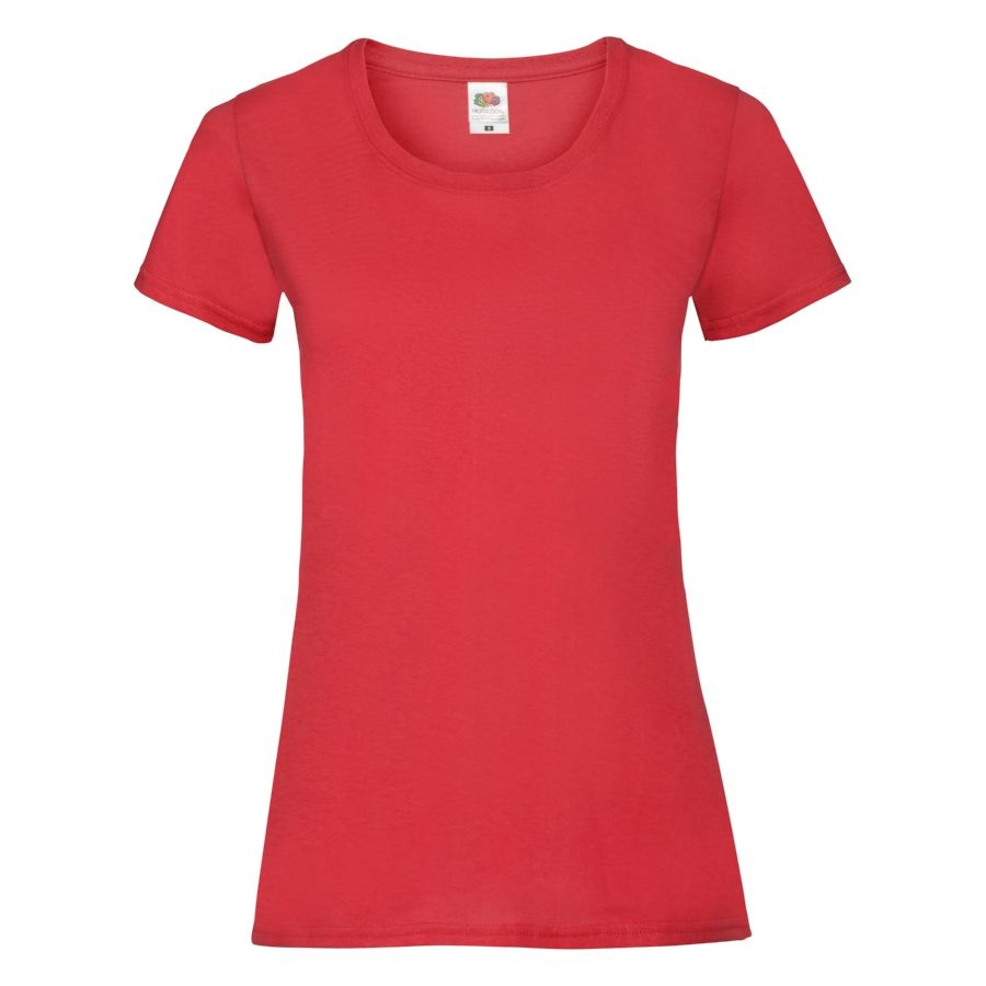 Футболка женская LADY FIT VALUEWEIGHT T 165, красный-0