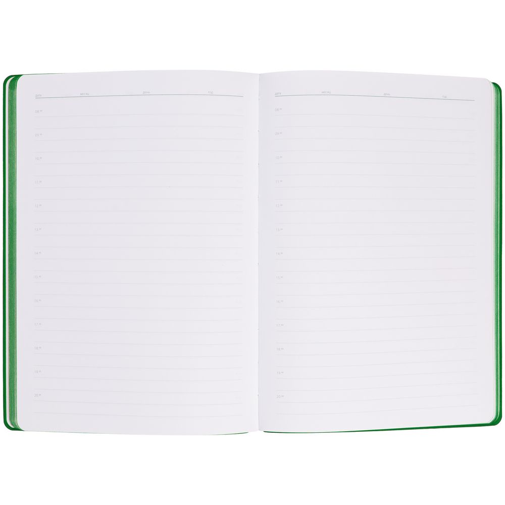 Ежедневник Flexpen Shall, недатированный, зеленый-3
