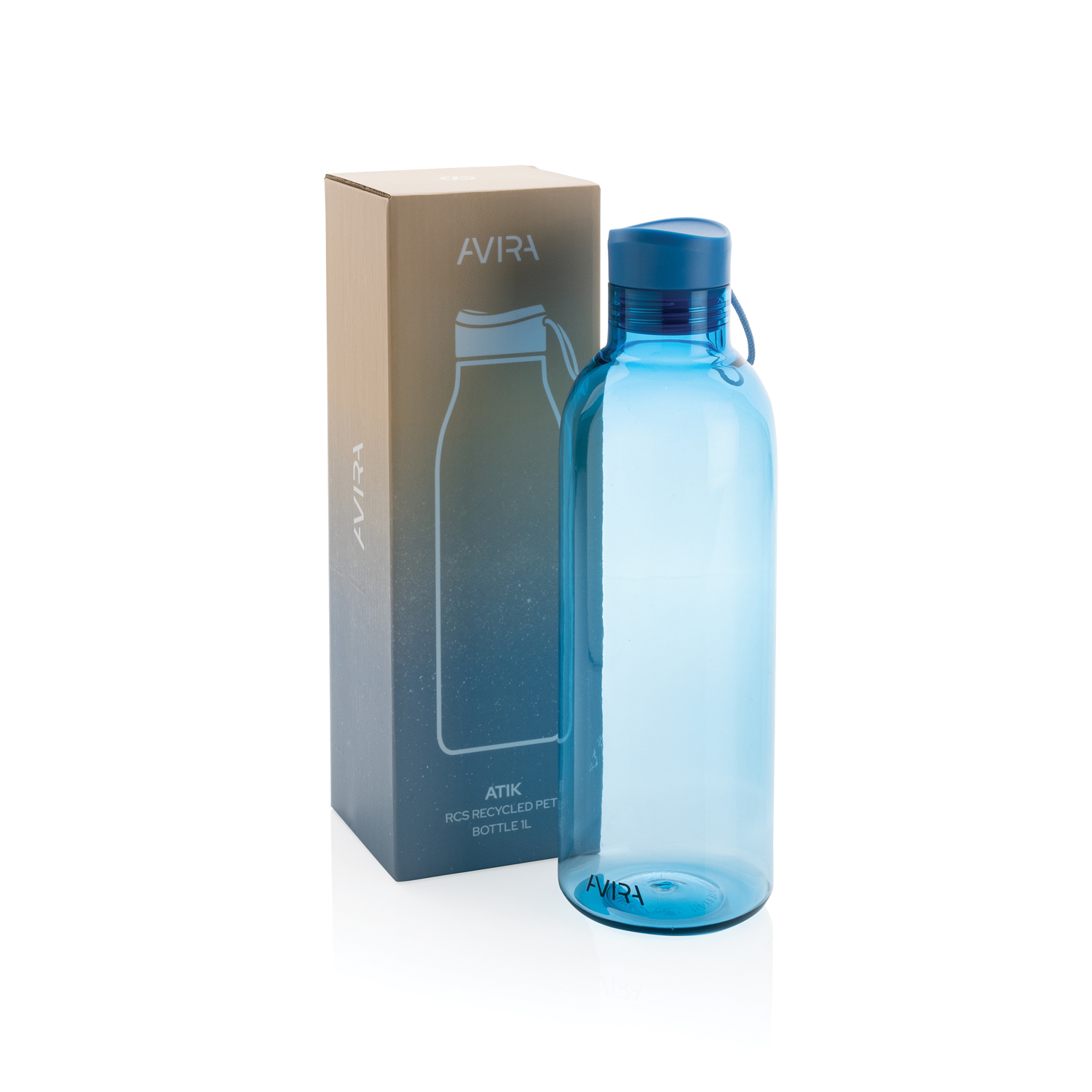 Бутылка для воды Avira Atik из rPET RCS, 1 л-1