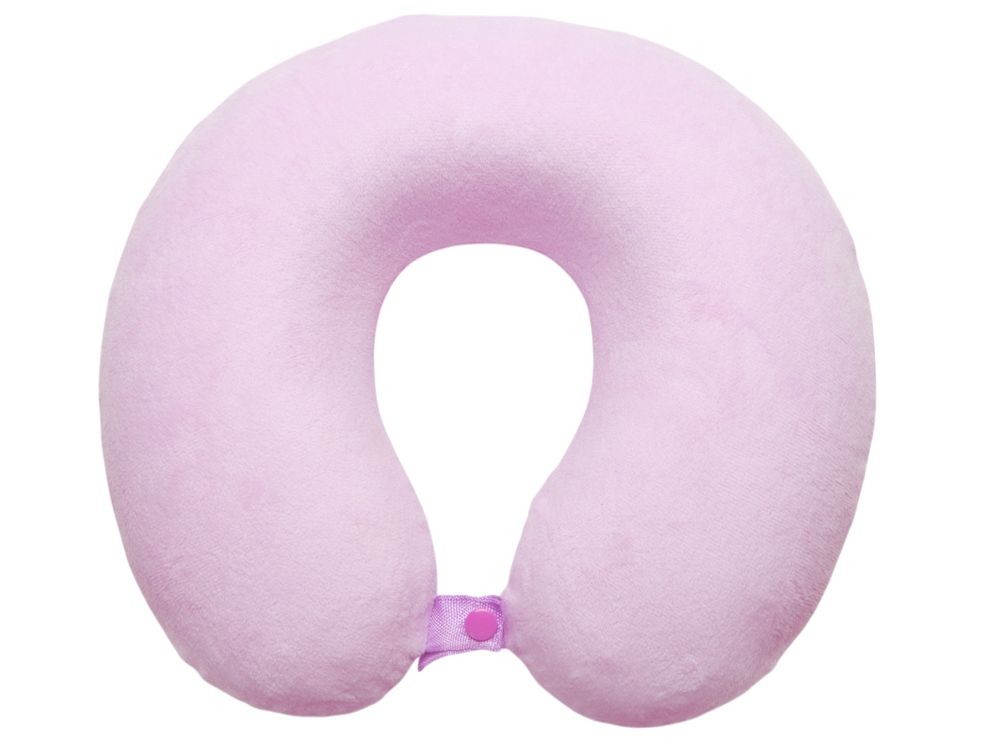 Подушка Basic из микрофибры с эффектом памяти U-shape, розовый NEW-2