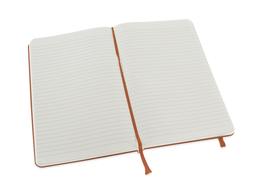 Записная книжка Moleskine Classic (в линейку) в твердой обложке, Large (13х21см), оранжевый коралл-2