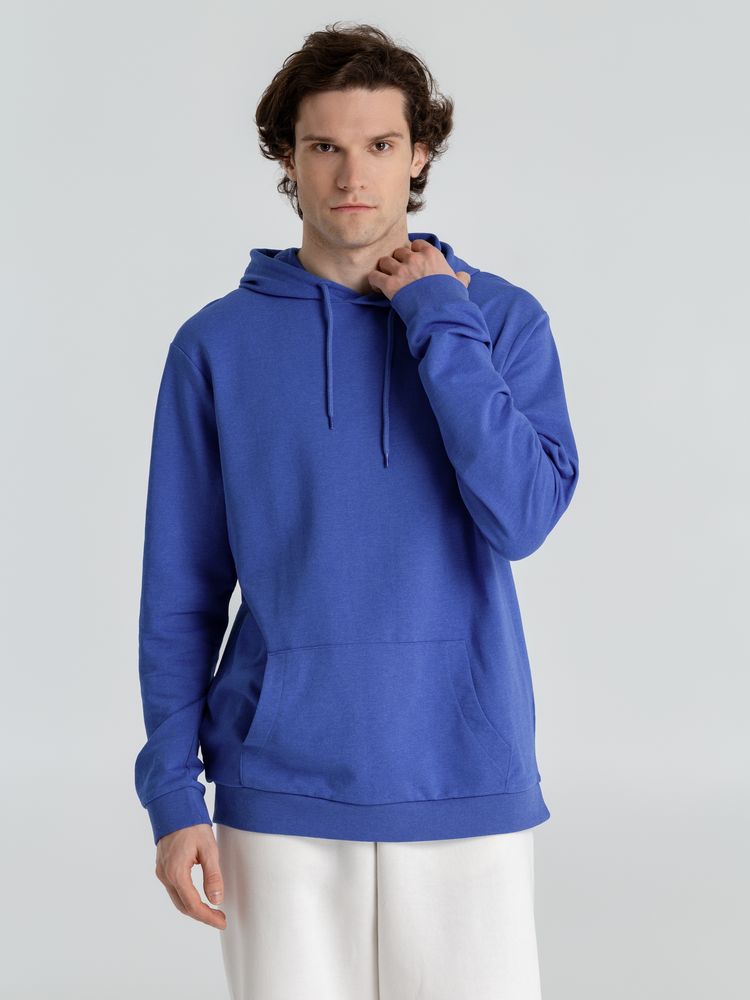 Толстовка с капюшоном унисекс Hoodie, ярко-синий меланж-5