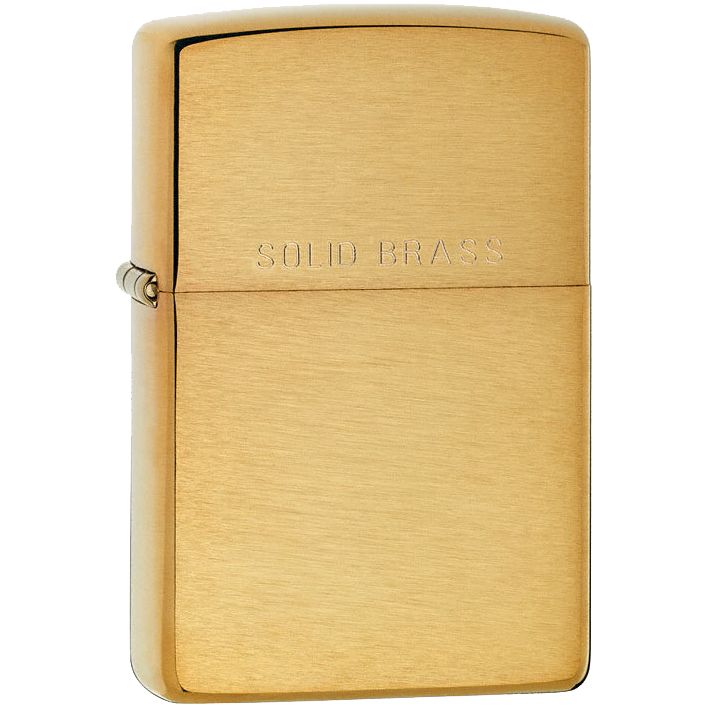 Зажигалка Zippo Classic Brushed, золотистая-1