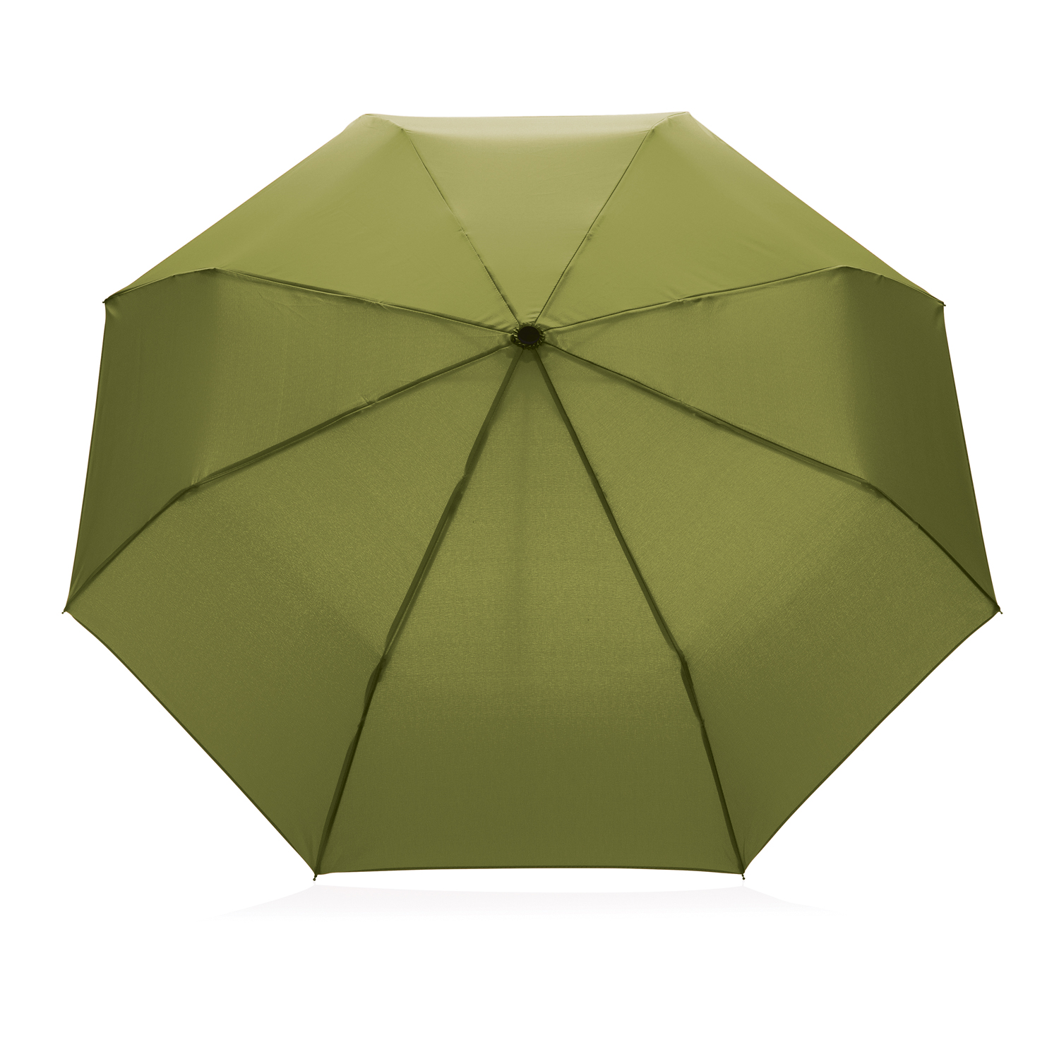 Компактный зонт Impact из RPET AWARE™ с бамбуковой рукояткой, d96 см -4