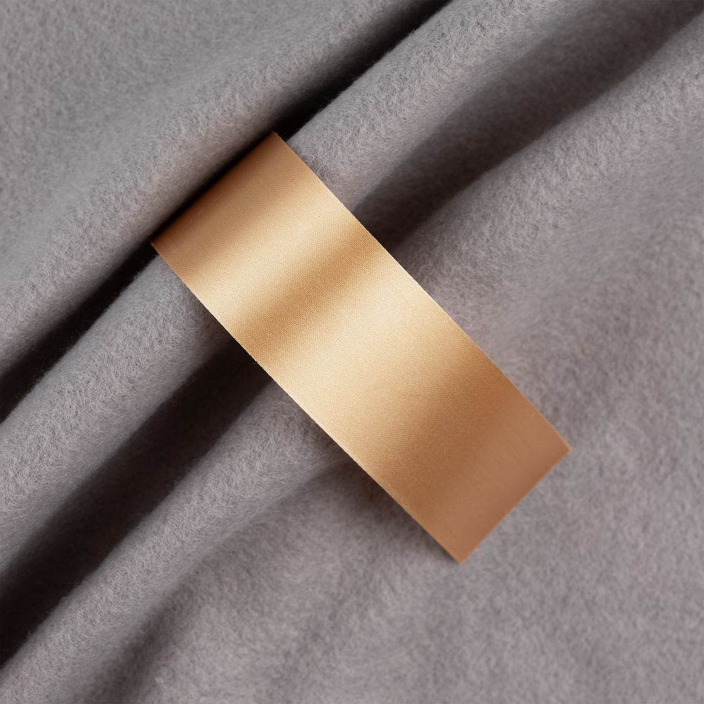 Лента сатиновая Satin 35 М, бежевая, 80 см-1