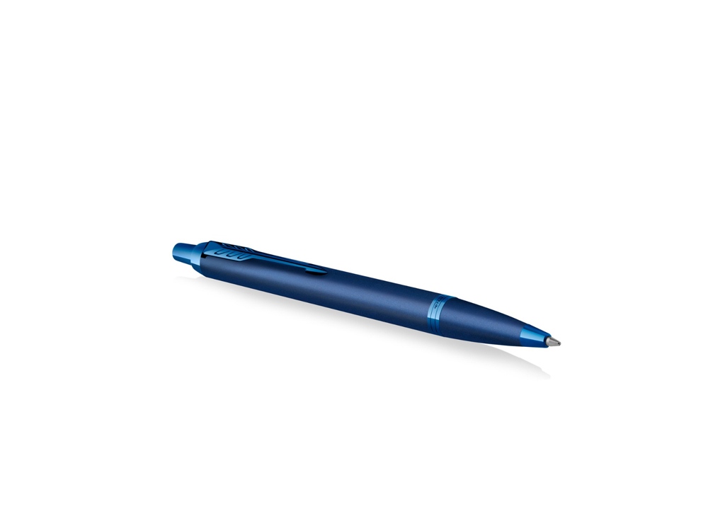 Шариковая ручка Parker IM Monochrome Blue, стержень:M, цвет чернил: blue, в подарочной упаковке.-1