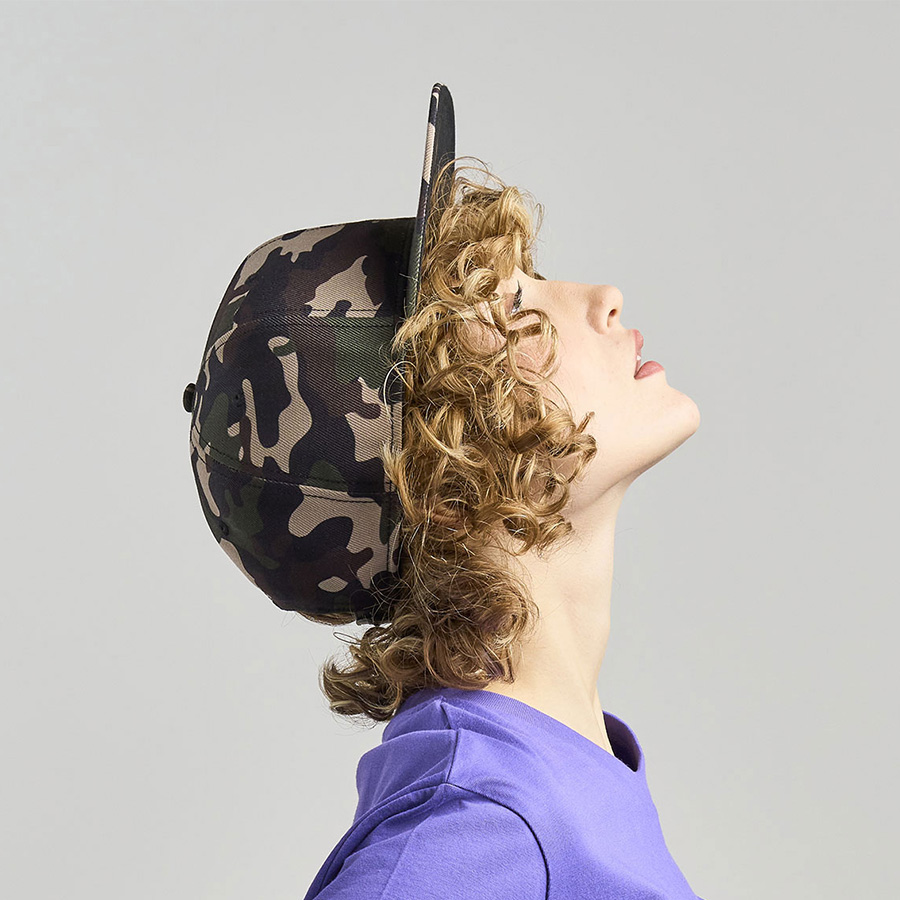 Бейсболка SNAP BACK-S, 6 клиньев, пластиковая застежка, черный-4