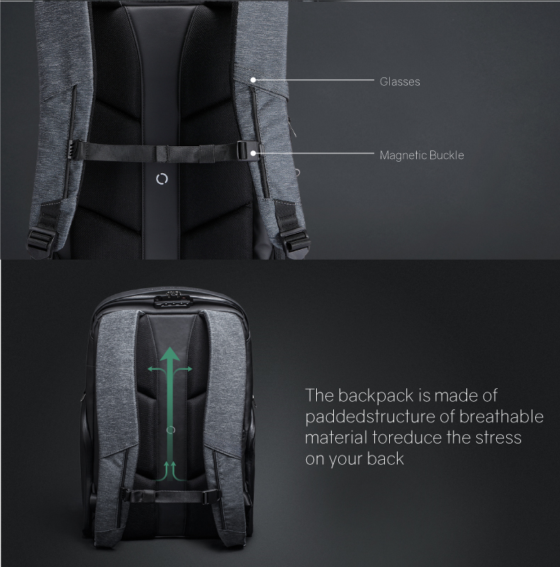 Рюкзак FlexPack Pro 47х34х18 см, черный-15