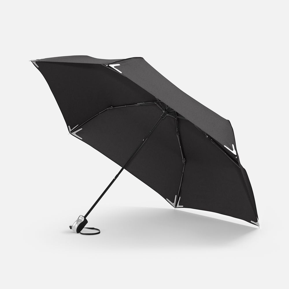 Зонт складной Safebrella, черный-2