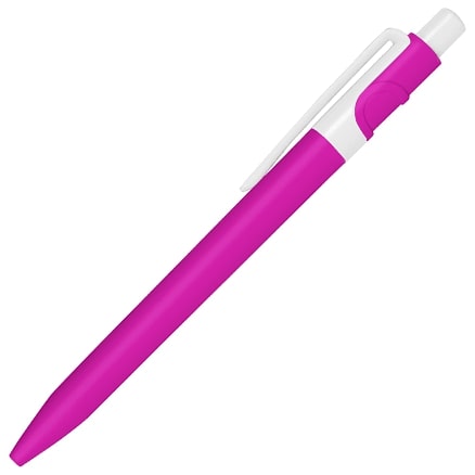 Ручка шариковая пластиковая Ravena Color, Розовый/ Белый-0