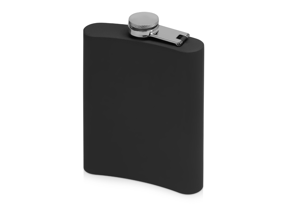 Фляжка 240 мл Remarque soft touch, 201 сталь, черный-1