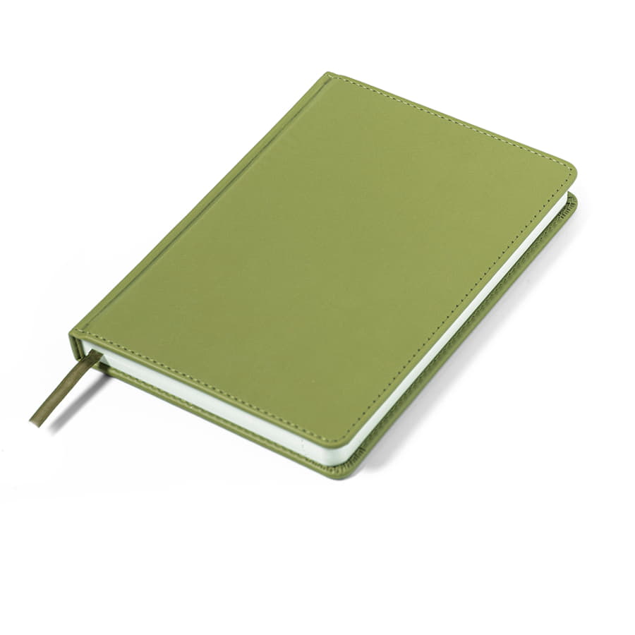 Ежедневник недатированный Campbell, формат А5,  в линейку, оливковый-3