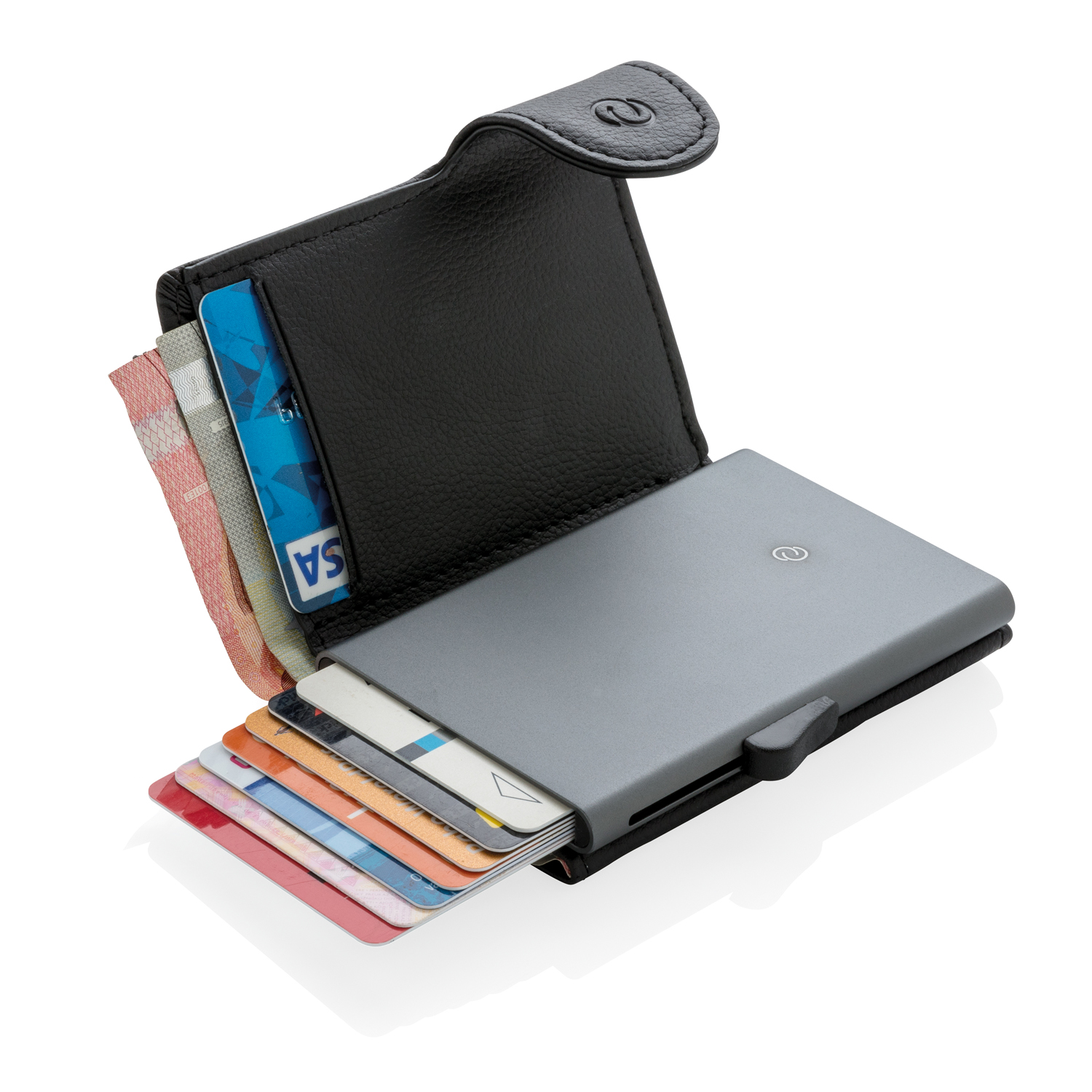 Кошелек с отделением для монет и держателем для карт C-Secure RFID-5