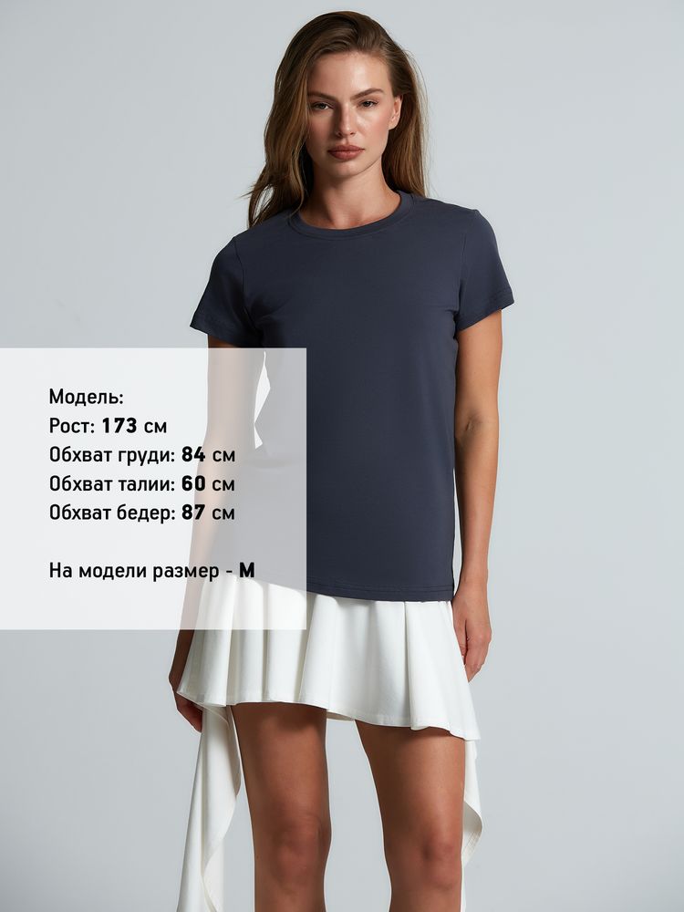 Футболка женская T-bolka Lady, темно-серая (графит)-3