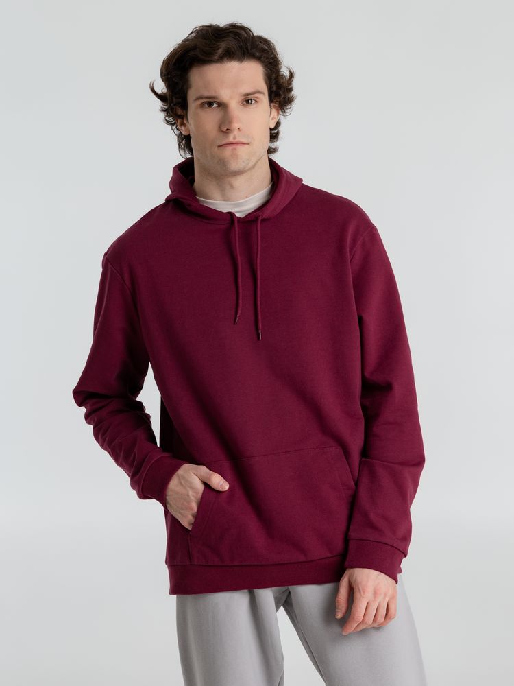 Толстовка с капюшоном унисекс Hoodie, бордовая-7