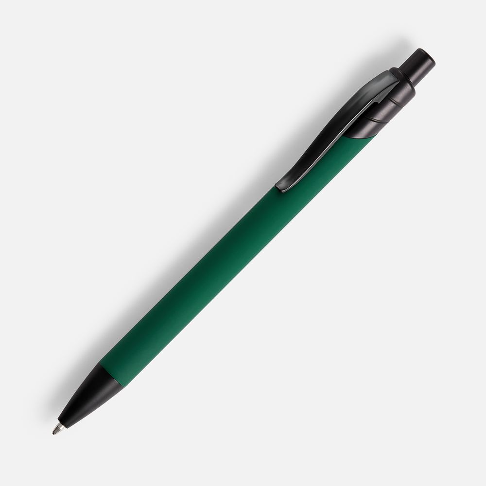 Ручка шариковая Undertone Black Soft Touch, зеленая-0
