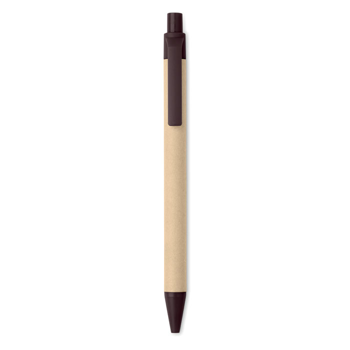 Ручка из картона и кофе, коричневый-3
