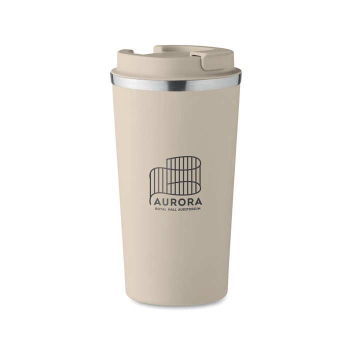 Термостакан 510 мл, бежевый-5