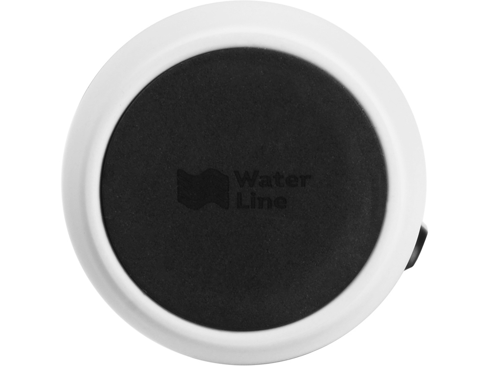 Вакуумная термокружка с кнопкой Streamline, Waterline, soft-touch, тубус, белый-5
