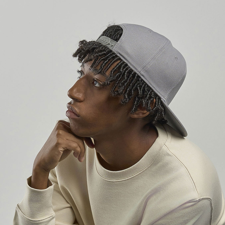 Бейсболка SNAP BACK-S, 6 клиньев, пластиковая застежка, темно-красный-3