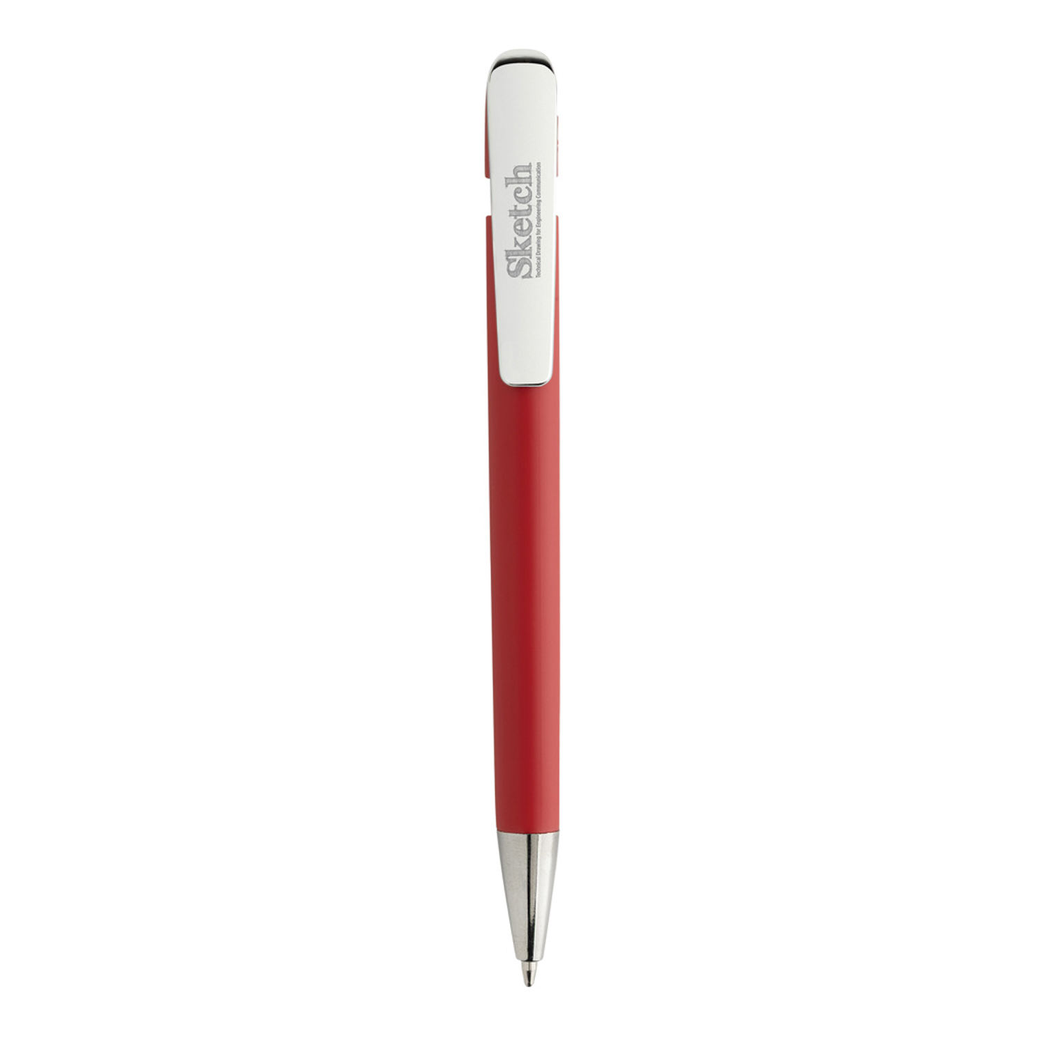 Ручка Glide из переработанного пластика GRS с металлическим клипом-2