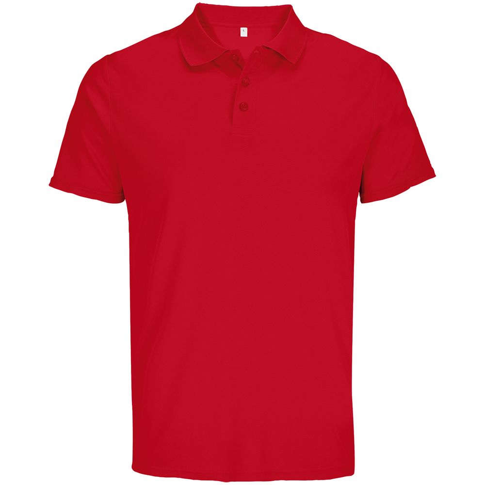 Рубашка поло унисекс Pitcher, красная-0