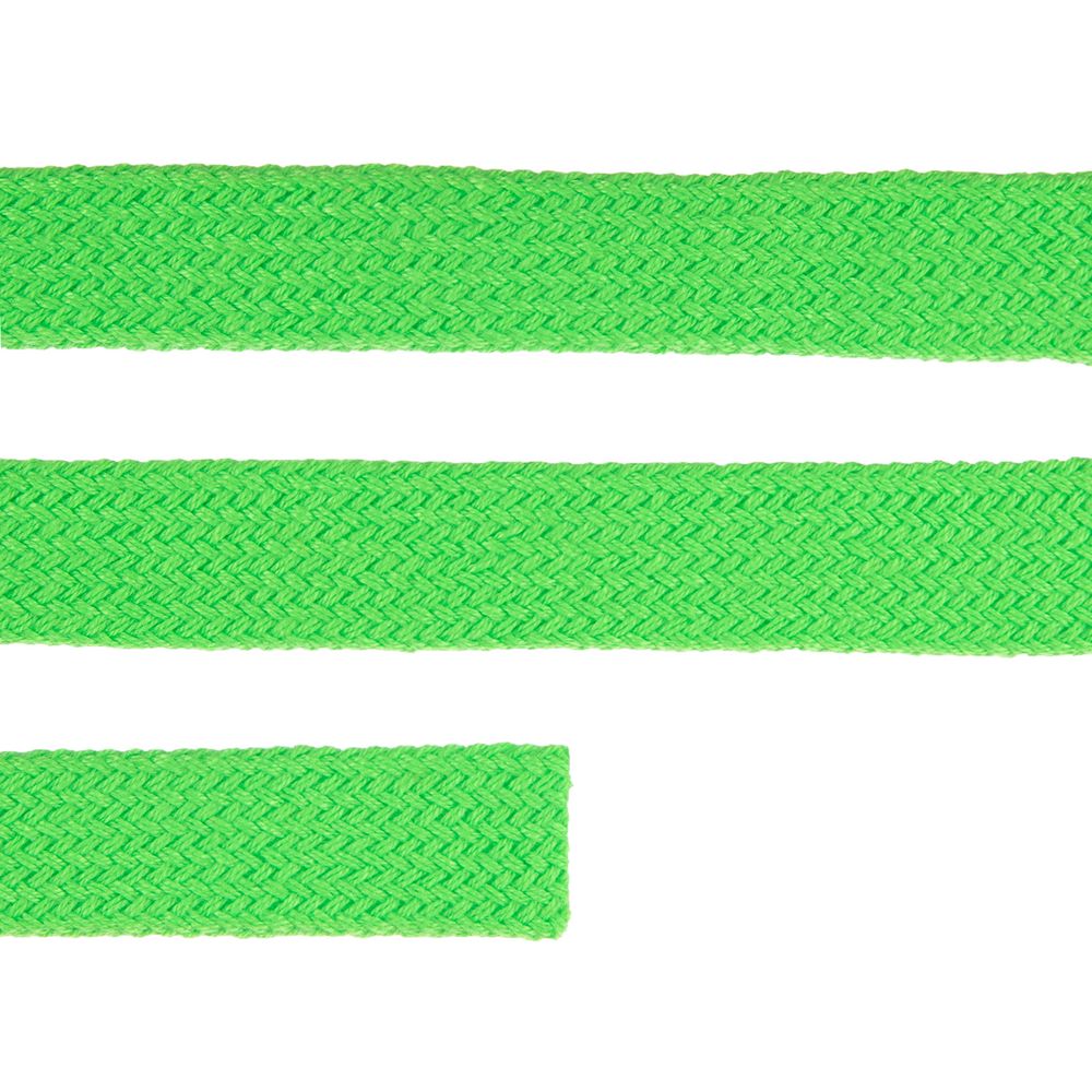 Плоский шнур Cord M, зеленый неон, 90 см-1