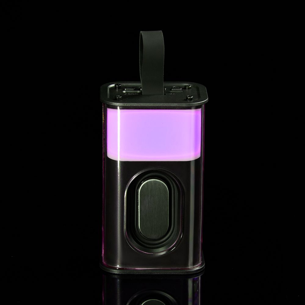 Bluetooth-колонка с подсветкой Groove, серая-3