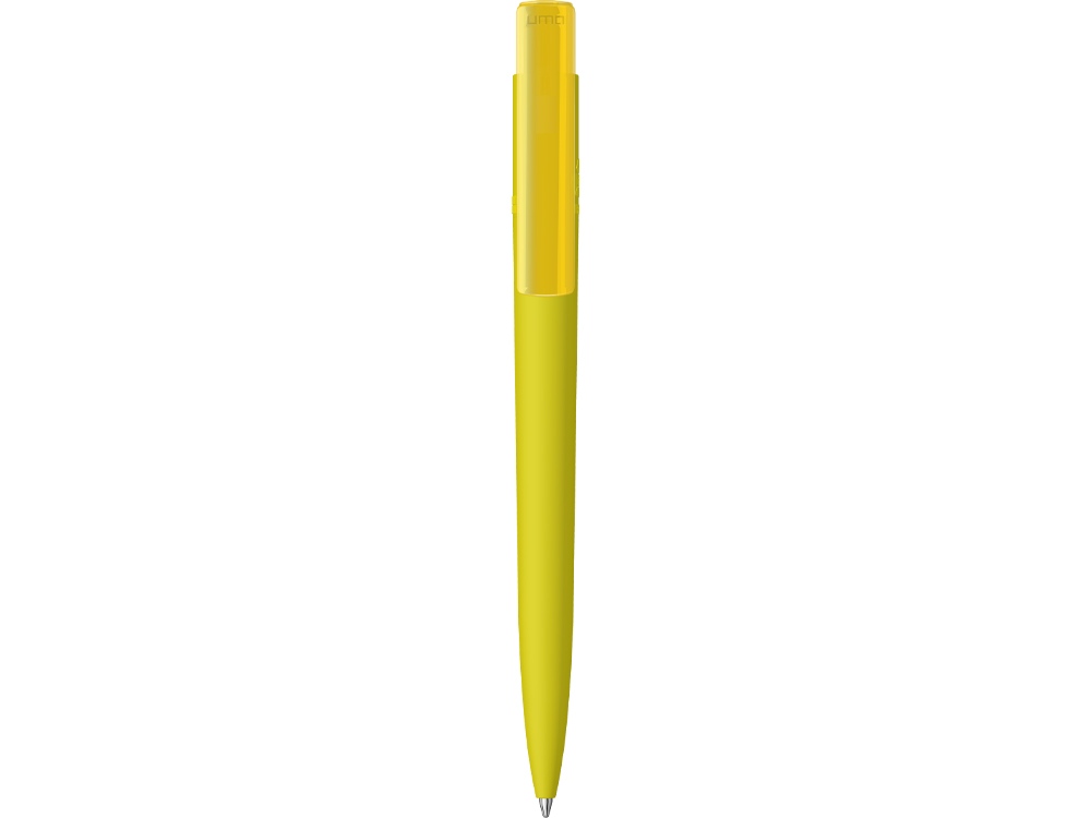 Шариковая ручка RECYCLED PET PEN PRO K transparent GUM soft-touch, желтый-1